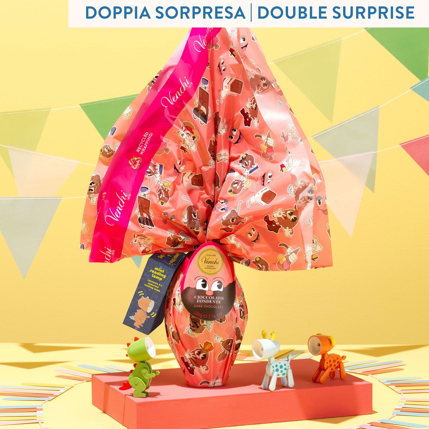 Uovo Bambini Rosa Fondente 60% 220g - Venchi