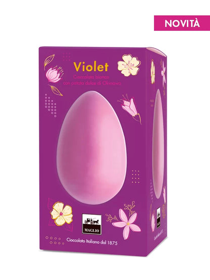 Uovo Violet cioccolato Bianco 200g - Maglio