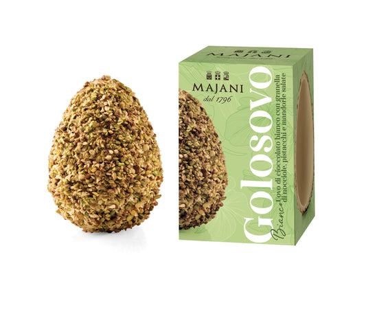 GOLOSOVINO Bianco con Pistacchi e Mandorle Salate 100g - Majani