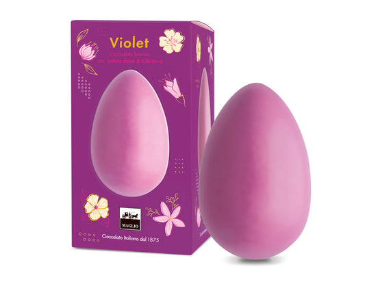 Uovo Violet cioccolato Bianco 200g - Maglio